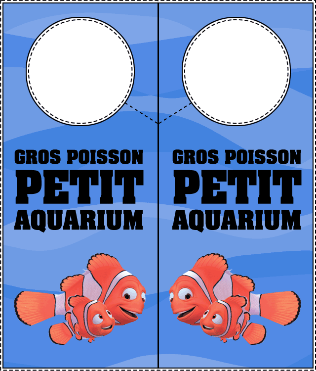 pancarte de porte nemo et son papa